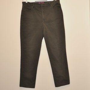 Gloria Vanderbilt Women's High Rise Green Jeans Size 16 Long